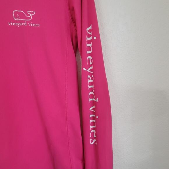 Vineyard Vines Pink Hooded Long Sleeve Performance Top Size XS Classic Preppy - Picture 4 of 9